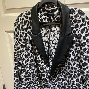 Lane Bryant Leopard Print Bryant Blazer Sz 28W